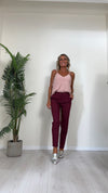 DAFNE - 3304P26 - PANTALONE A SIGARETTA IN TESSUTO TECNICO STRETCH, SOFT TOUCH,TASCHE A FILO