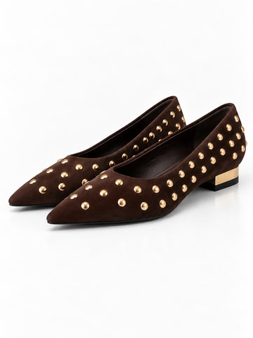 Ecume - Ballerina a Punta in Suede