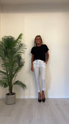 CELLOFUN - 2332P - PANTALONE SIGARETTA 100% COTONE TRAMA PARACADUTE