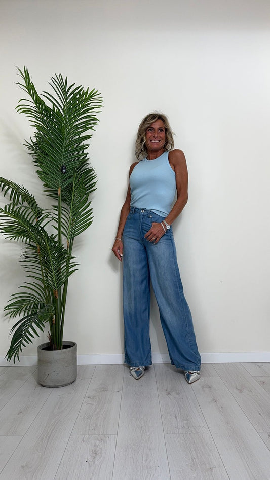 VICOLO - UB0034 - CANOTTA/TOP VOGATORE COTONE COSTINE