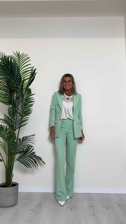 GIORGIA & JHONS - 60119SS24 - GIACCA TESSUTO TECNICO FINTO DOPPIO PETTO