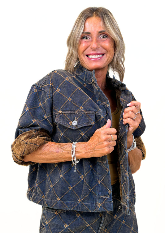 Ètoile - Giacca Ciniglia Effetto Denim