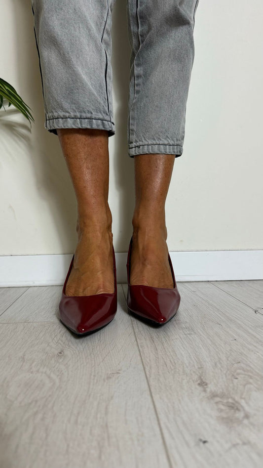 SUSYMIX - 908 - DECOLLETEE VERNICE TACCO 7CM DETTAGLIO ORO