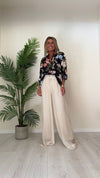 VENTISEI - 2292-34P23 - CAMICIA COTONE FANTASIA FIORI CON COLLO COREANA