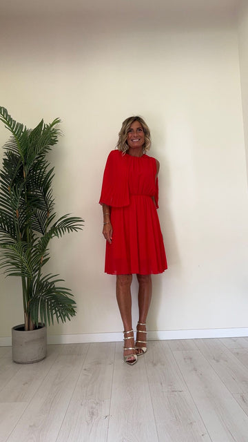 SUSYMIX - 50941 - ABITO SPALLA LARGA CON ELASTICO VITA E COPRISPALLE PLISSEE