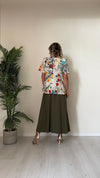 DAFNE - 24393P33 - GIACCA 100% LINO FANTASIA CON SPALLINE IMBOTTITE