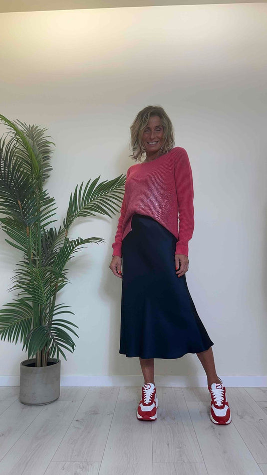 SUSYMIX - 52183160 - MAGLIA SPALMATA CON SPACCHI