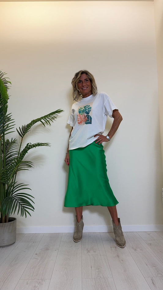 IMPERIAL - TU28HGTSNT - T-SHIRT COTONE STAMPA TROPICAL "FANTASTIC"