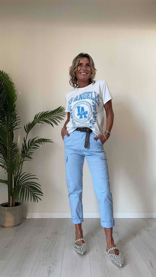 DAFNE - 718142CUP13 - T-SHIRT COTONE STAMPA CUORE GOMMATO ORO