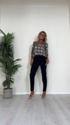 DAFNE - 3304P26 - PANTALONE A SIGARETTA IN TESSUTO TECNICO STRETCH, SOFT TOUCH,TASCHE A FILO