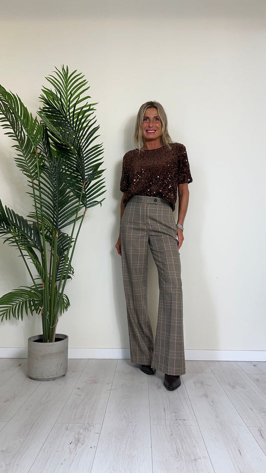 SUSYMIX - C219 - TOP SCATOLINA IN CINIGLIA PAILLETTES