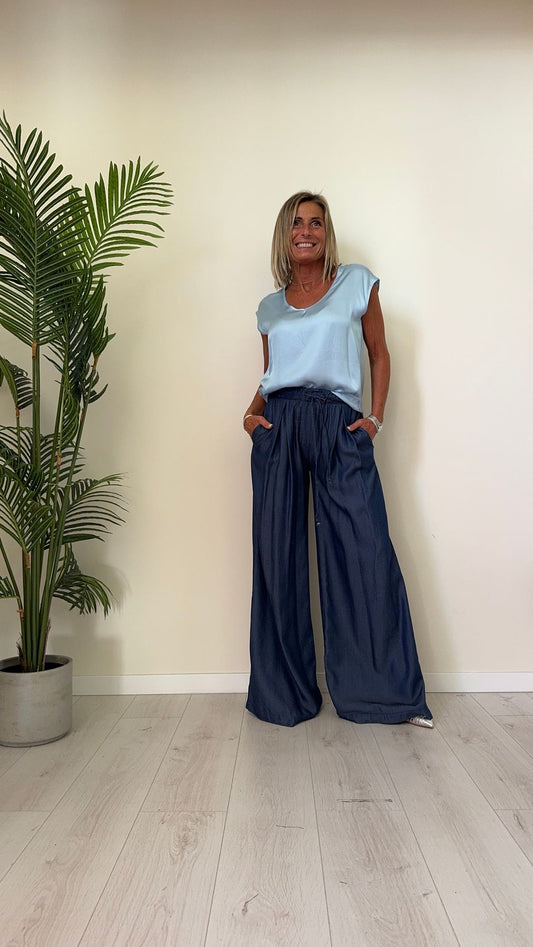CELLOFUN - 2302T - BLUSA 100%VISCOSA SCOLLO A CUORE