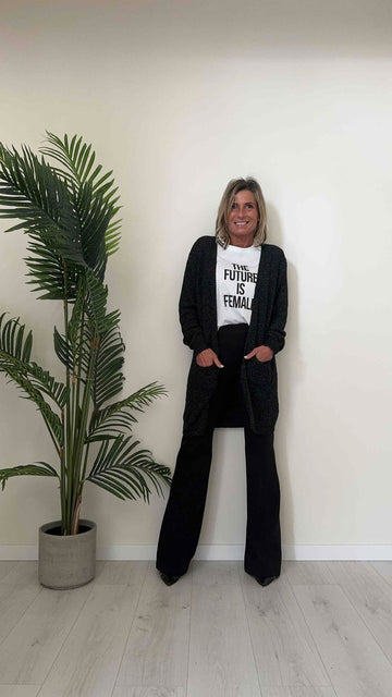 GIORGIA & JHONS - 60189RSS24 - PANTALONE PUNTO MILANO LEGGERO, FLARE FIT