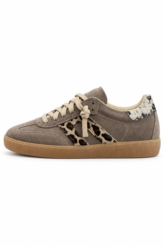 Savane - Sneaker Suede Bande Animalier