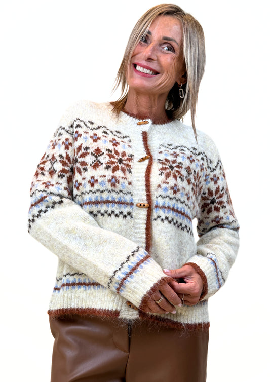 Isotta - Cardigan Stile Norvegese