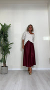 DAFNE - 2502P23 - MAGLIA IN VISCOSA CON SCOLLO A CUORE PUNTO CALATO