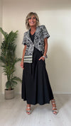 DAFNE - 24393P33 - GIACCA 100% LINO FANTASIA CON SPALLINE IMBOTTITE