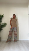 DAFNE - 411P19 - TOP LUREX IN VISCOSA MANICA ROUCHES