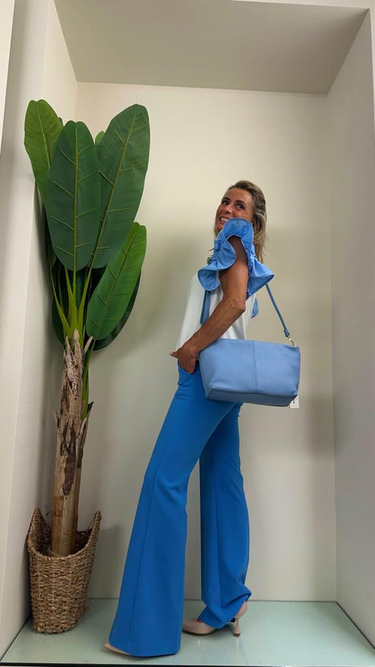 LALTERNATIVASTYLE - 5711P30 - BORSA PELLE A SPALLA DOPPIA TRACOLLA