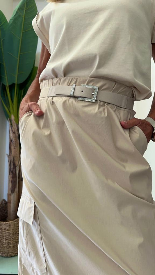 DAFNE - CINTSTRASSP8 - CINTURA SEMIELASTICA FIBBIA CRISTALLI