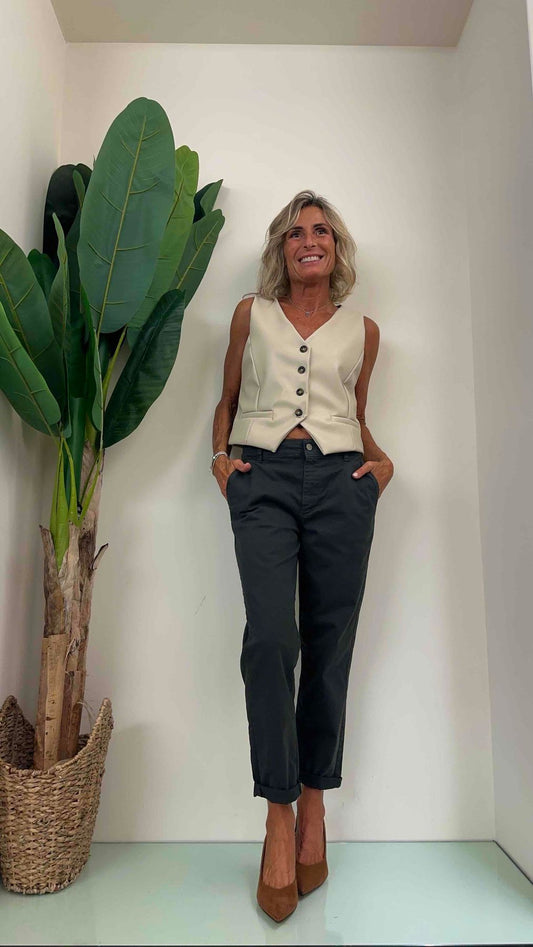 GIORGIA & JHONS - 60189FW23 - PANTALOCHE CHINO VITA BASSA