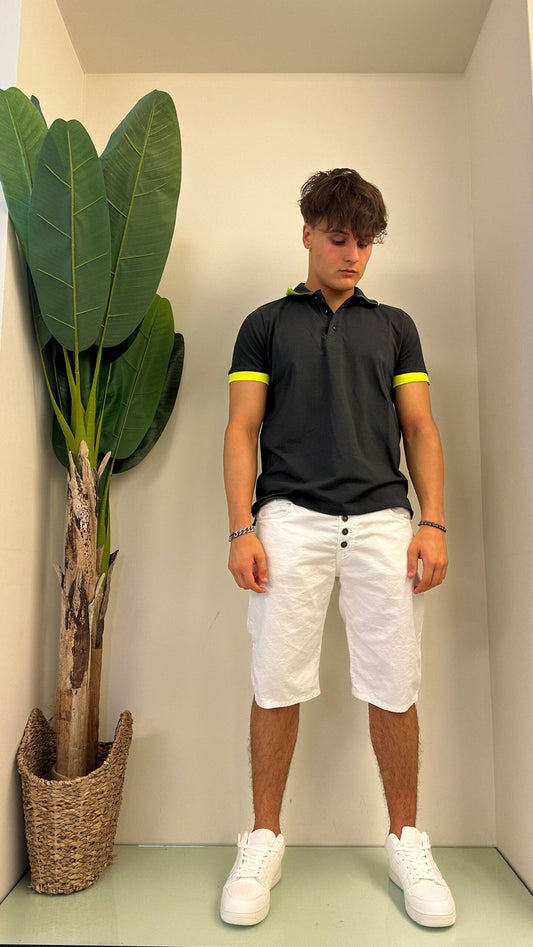 NOUS - PIER - POLO PIQUET PROFILI FLUO