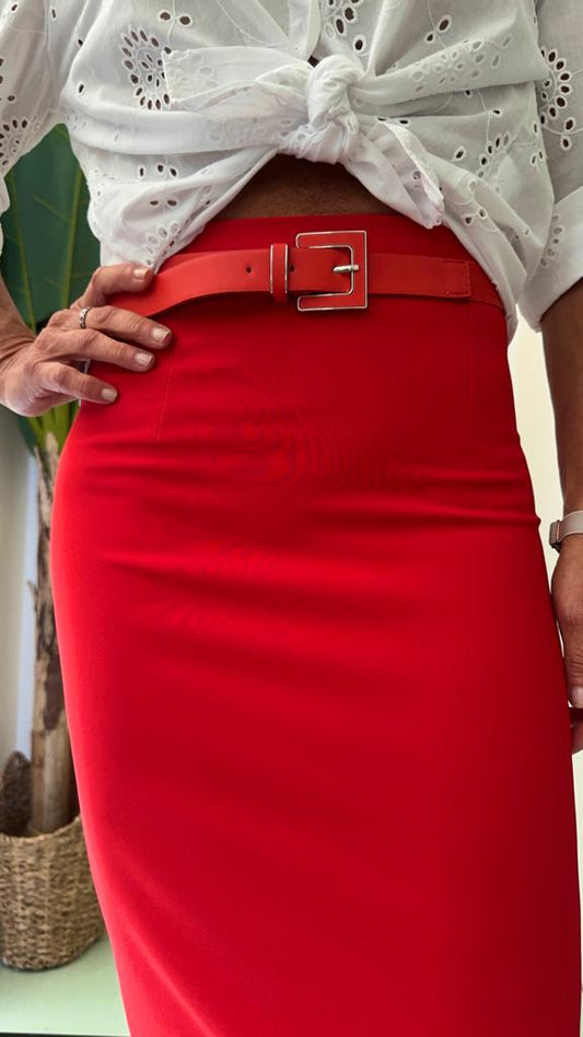 DAFNE - CINTQUABASSP8 - CINTURA SEMIELASTICA FIBBIA QUADRATA BASSA