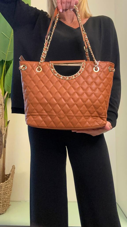 ANTONELLO SERIO - 22A56474P18 - HAND BAG TRAPUNTATA APERTURA CATENA E TRACOLLA