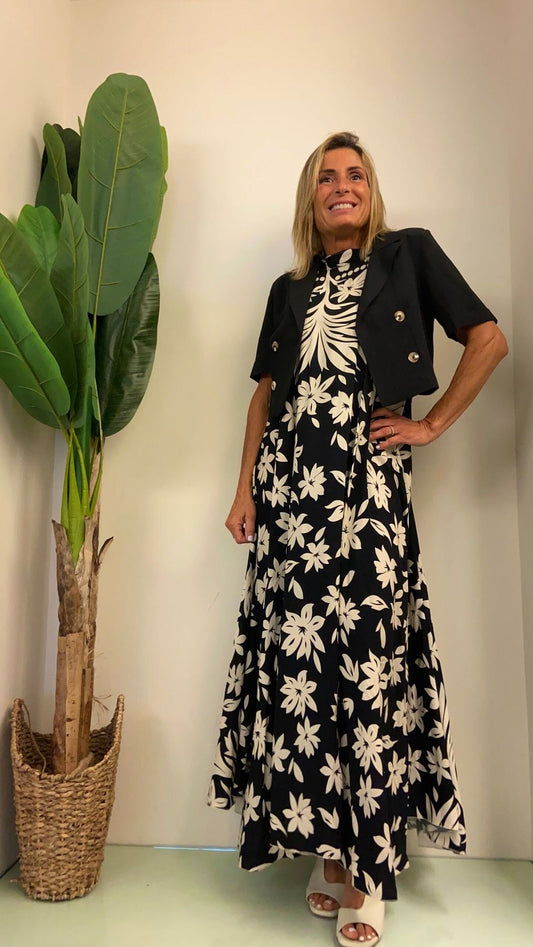 GIORGIA & JHONS - 60411SS23 - GIACCA CORTA VISCOSA/LINO