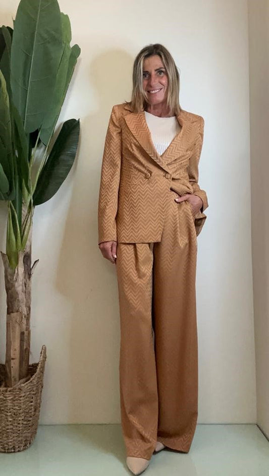 GIORGIA & JHONS - 60060SS23 - GIACCA JAQUARD DOPPIOPETTO