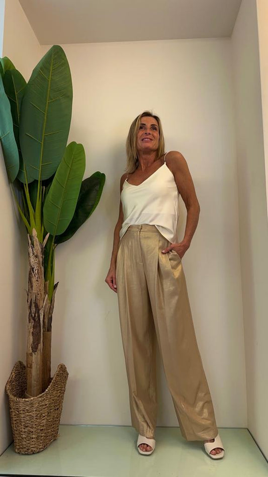 GIORGIA & JHONS - 60333SS23 - TOP SATIN SPALLINE MICRO CRISTALLI