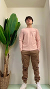 ALCOTT - MA14060UOY13 - MAGLIA PULL COTONE COLLO ROTOLINO CON TASCHINO