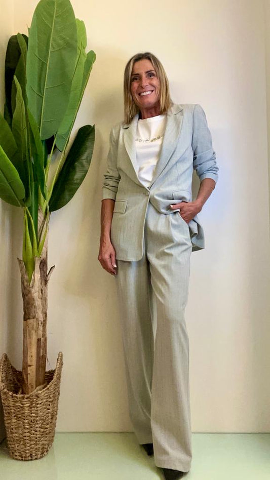 GIORGIA & JHONS - 60053SS23 - GIACCA MONOPETTO RIGA LUREX