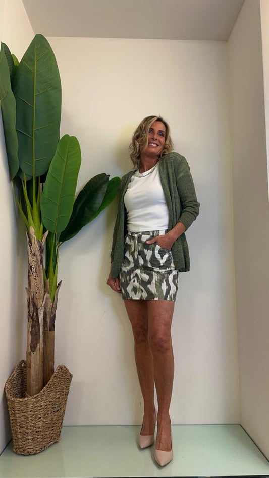 DAFNE - XD1702 - CARDIGAN COTTONE FIAMMATO