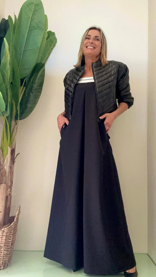 GIORGIA & JHONS - 60219SS23 - PIUMINO CROPPED VEGANO CON COULISSE