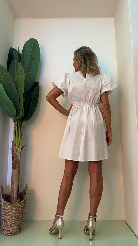 LALTERNATIVASTYLE - 1595P24 - ABITO COTONE MANICA SBUFFO