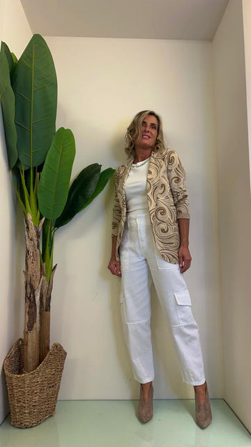 DAFNE - 6139SPIRALIP33 - GIACCA FANTASIA SPIRALI JERSEY COTONE