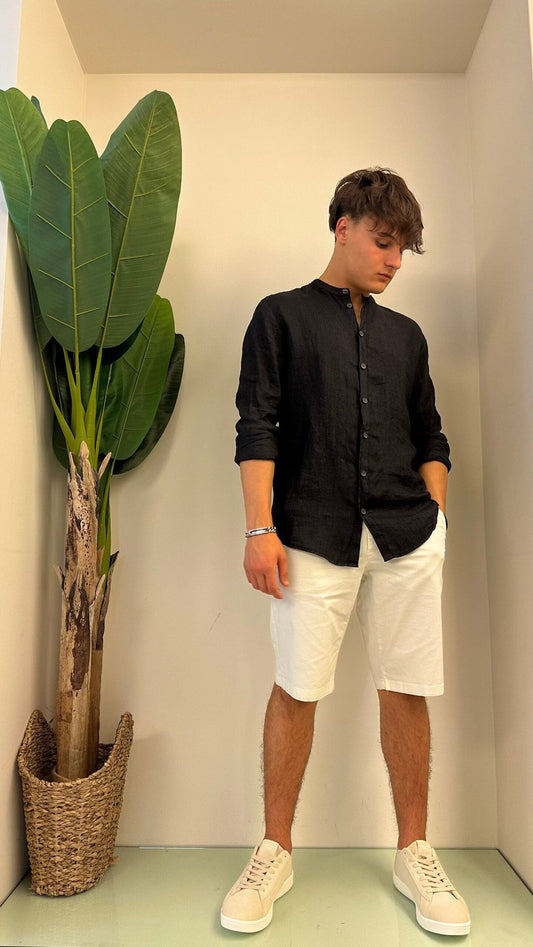 IMPERIAL - C1CHFLLTD - CAMICIA PURO LINO COREANA