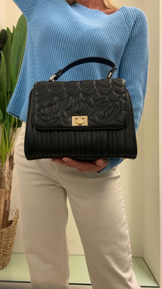 ANTONELLO SERIO - 92A81049 - HAND BAG CON TRACOLLA  MOTIVO RILIEVO