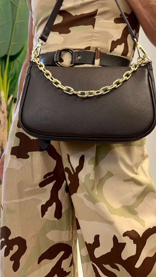 LALTERNATIVASTYLE - 5512P20 - MINI BAG PELLE TRACOLLA CATENA ORO