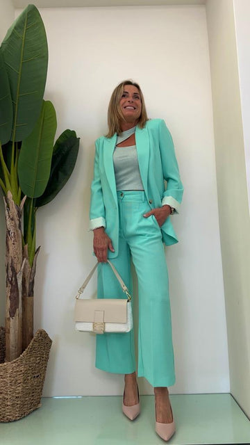 VICOLO - TE1594 - GIACCA 1 BOTTONE TESSUTO MICROPERATO