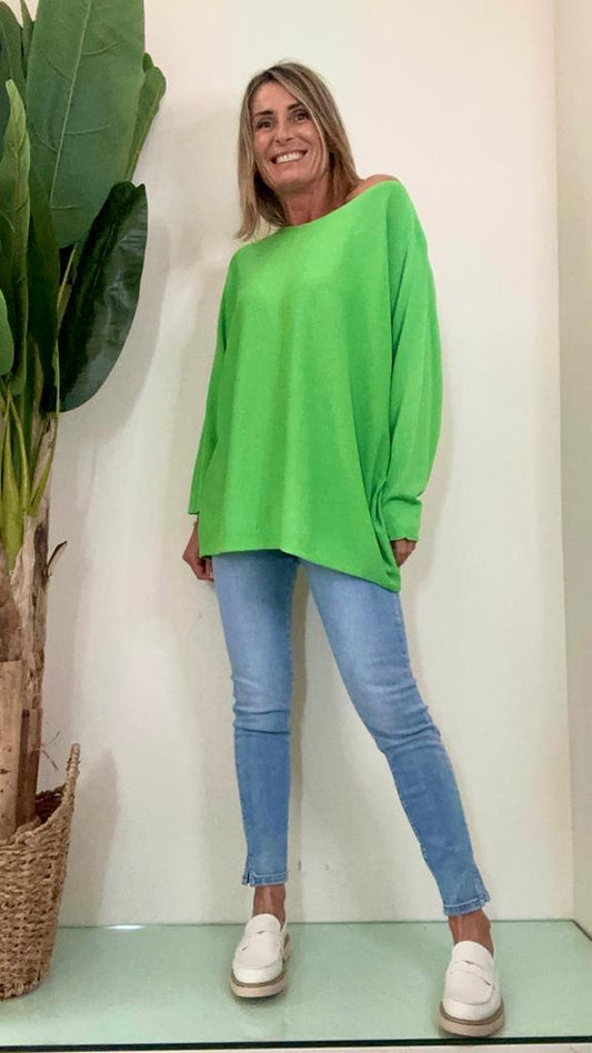 DAFNE - 0072P29 - MAGLIA OVER INTEGRALE VISCOSA