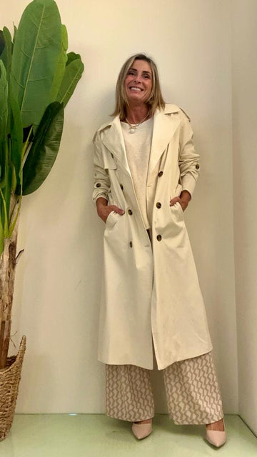 CHERRY BLUE - H4612P35 - TRENCH COTONE