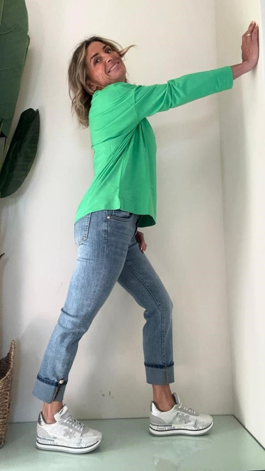 VICOLO - UE0036 - T-SHIRT VISCOSA MANICA 3/4