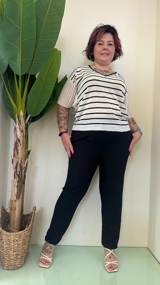 SUSYSTAR - ST3484 - PANTALONE BENGALINA ELASTICO VITA SLIM