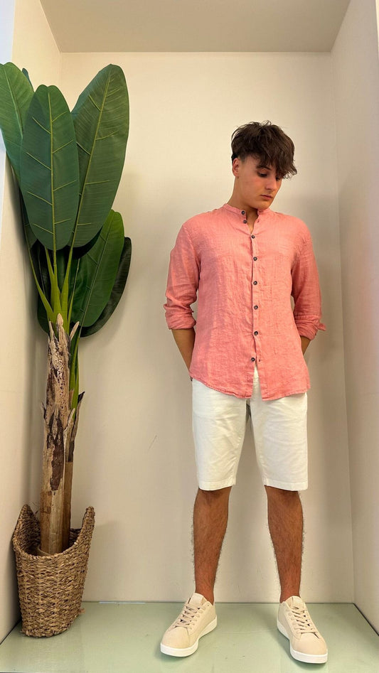 IMPERIAL - C1CHFLLTD - CAMICIA PURO LINO COREANA
