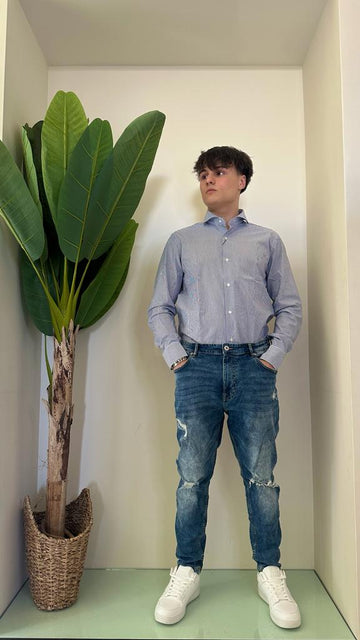 ALCOTT - 5T4127UOY13R - JEANS CARROT FIT ROTTURE