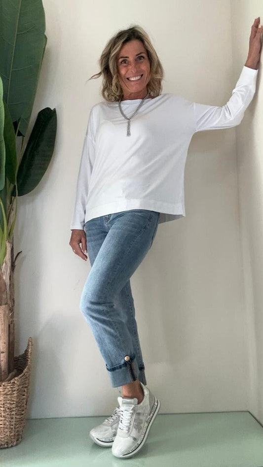 VICOLO - UE0036 - T-SHIRT VISCOSA MANICA 3/4