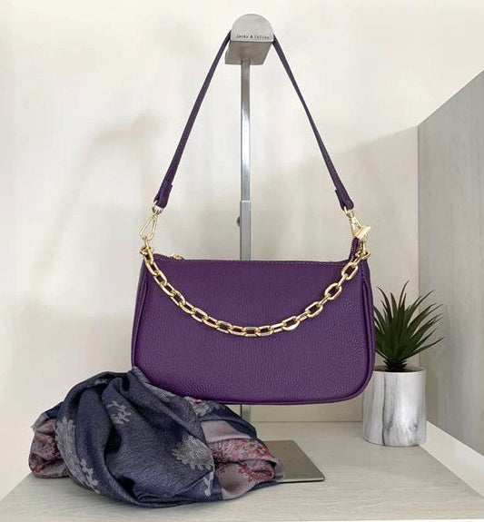LALTERNATIVASTYLE - 5512P20 - MINI BAG PELLE TRACOLLA CATENA ORO