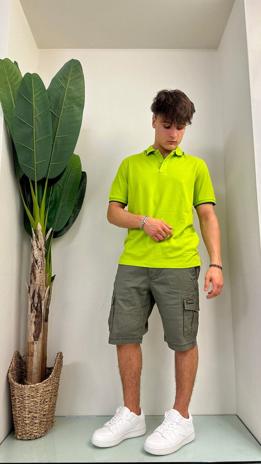 ALCOTT - BC917UOY13 - BERMUDA COTONE CARGO CON CINTURA